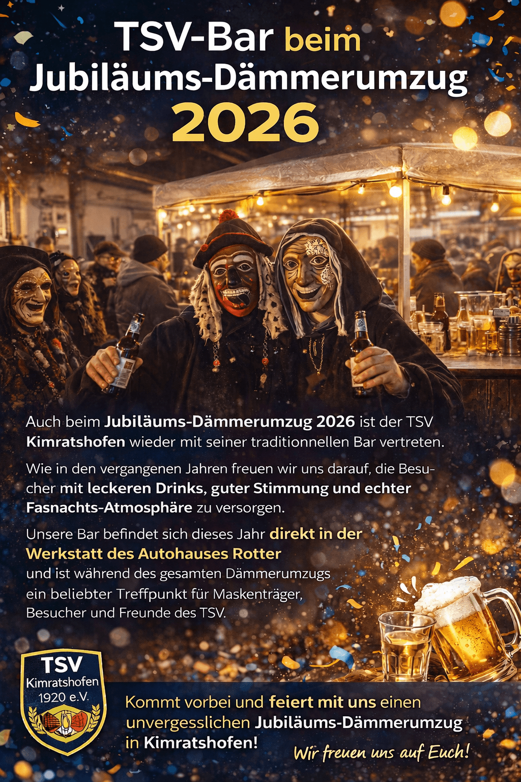 Faschingsumzug am 07.02.26 in Kimratshofen 🥳